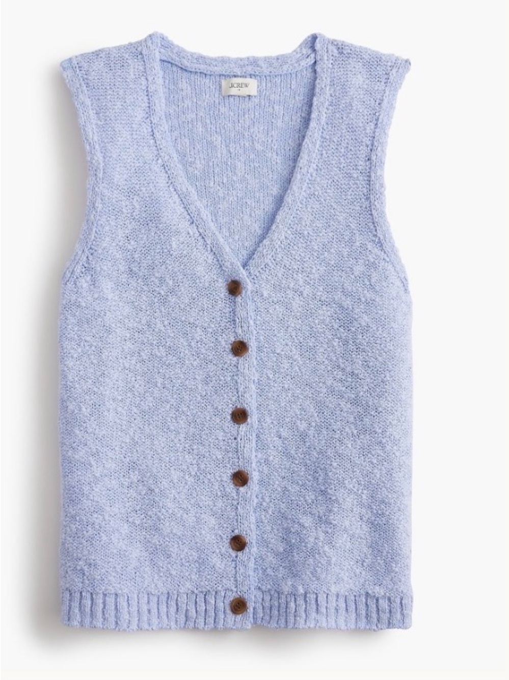 NWT J Crew sweater vest top sleeveless blue size small